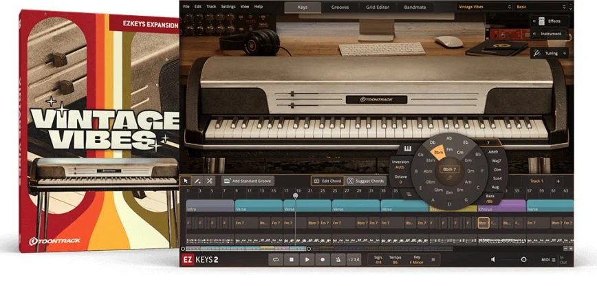 Toontrack Vintage Vibes EKX For EZkeys 2 Released | Production Expert
